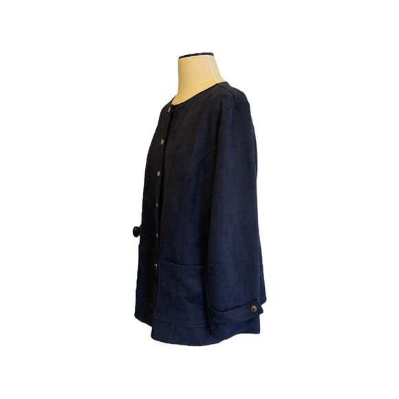 Bob‎ Mackie Wearable Art Navy Jacket Size XL - Picture 3 of 10